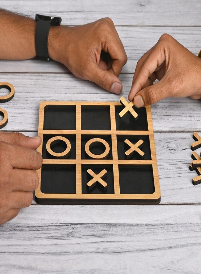RAMPKD Classic Tic Tac Toe Game, Strategy and Fun Games for Kids, Tabletop Board Games, Party Favours for Kids，Golden Tic-Tac-Toe Board Temperament Family Classic Board Games - Image 3